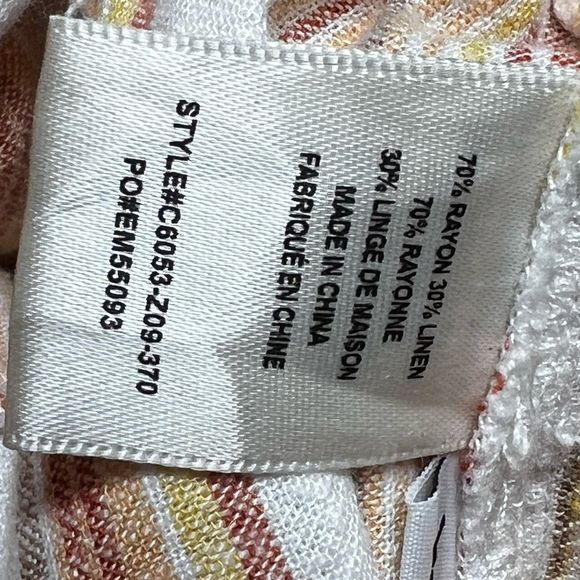 Anthropologie Cloth & Stone Strapless Linen Blend Jumpsuit Sz L - Picture 8 of 8